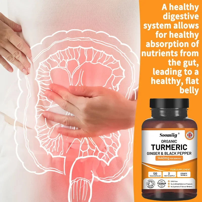 Organic Turmeric, Black Pepper Extract, Antioxidants, Supports joint health, flexibility and buffering, Balances blood sugar