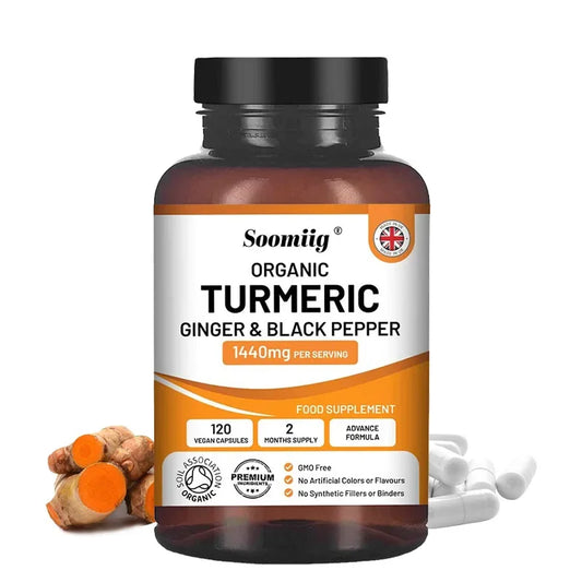 Organic Turmeric, Black Pepper Extract, Antioxidants, Supports joint health, flexibility and buffering, Balances blood sugar
