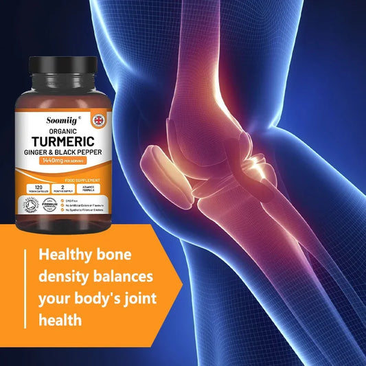 Organic Turmeric, Black Pepper Extract, Antioxidants, Supports joint health, flexibility and buffering, Balances blood sugar