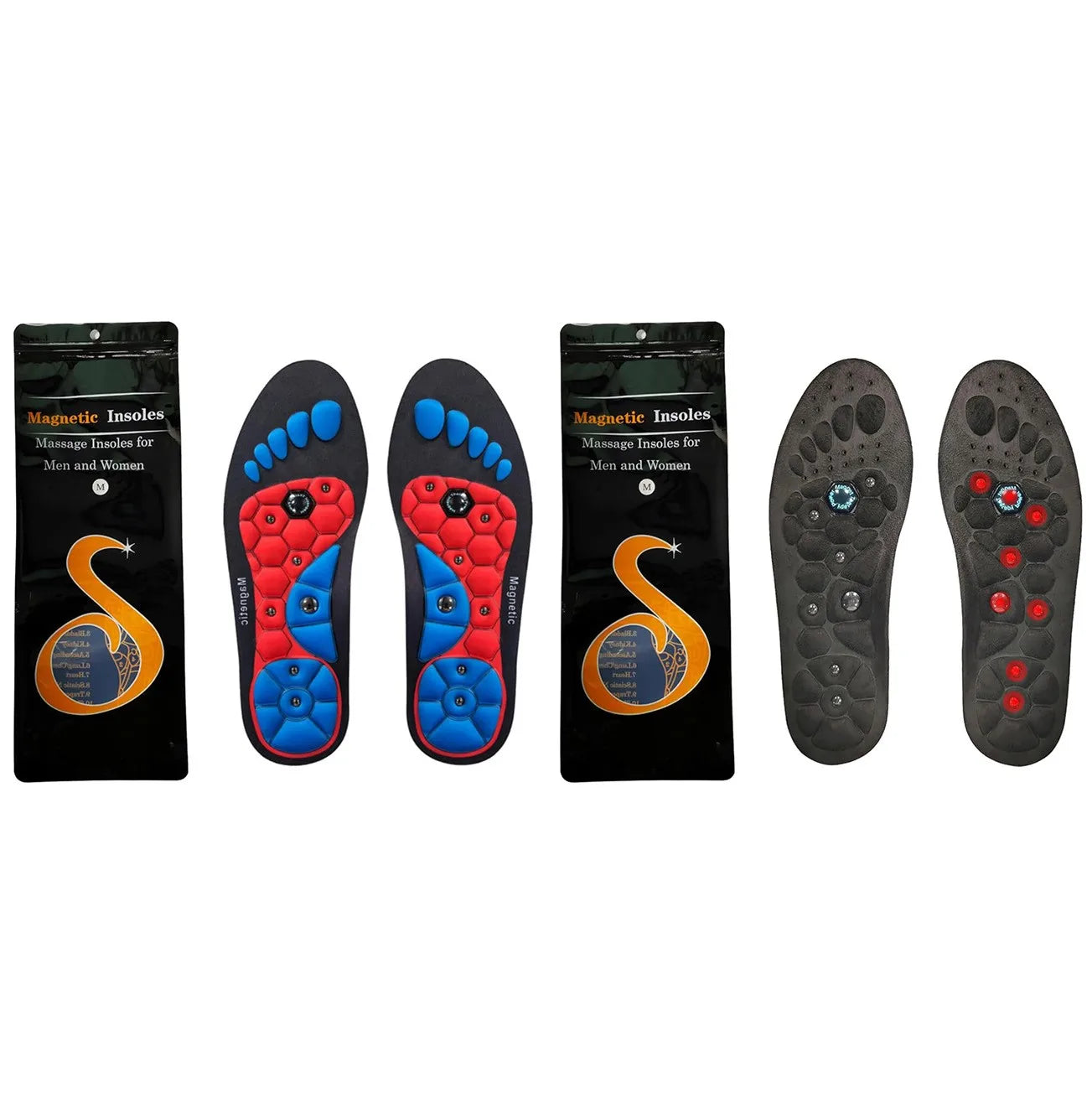 Acupressure Foot Insoles Magnetic Support