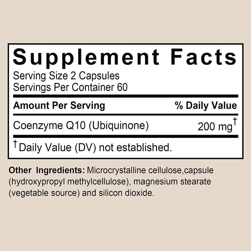 High-Absorption CoQ10 Capsules – Natural Coenzyme Q10 for Energy, Heart & Cellular Support (120 Softgels)