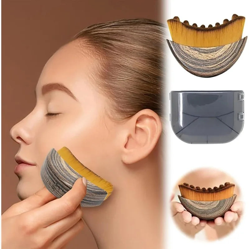 Lymphatic Facial Massage Brush | Ergonomic Jawline Sculpter