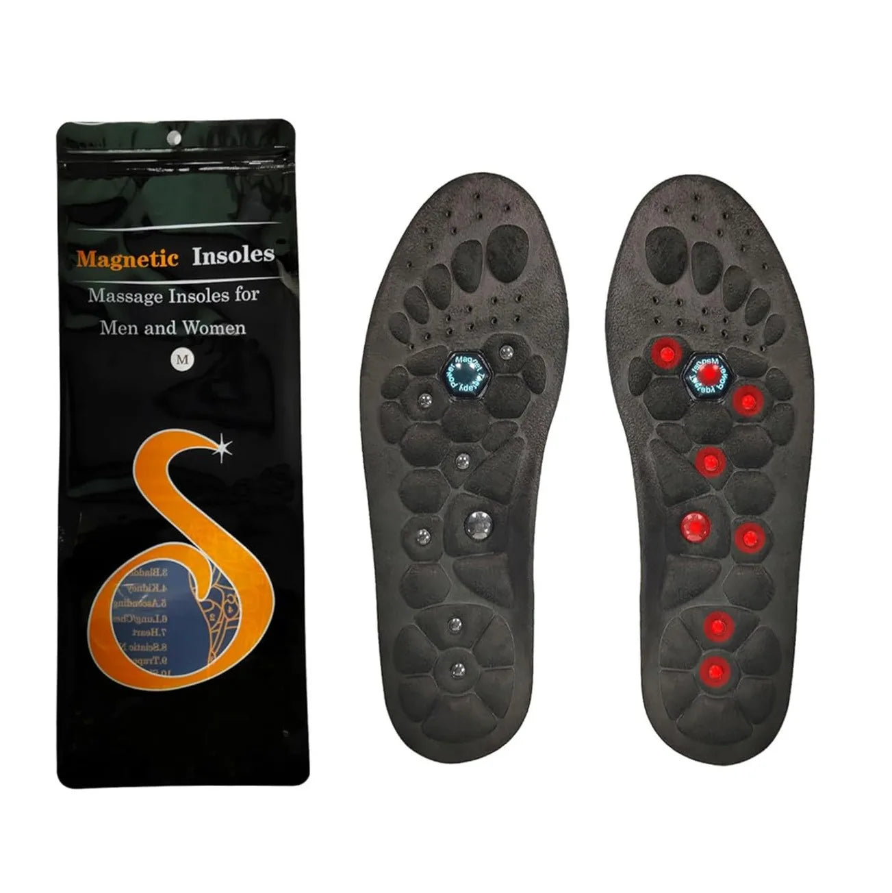Acupressure Foot Insoles Magnetic Support