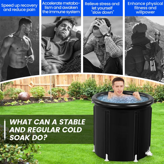 Portable Ice Bath Cold Plunge Tub for Recovery